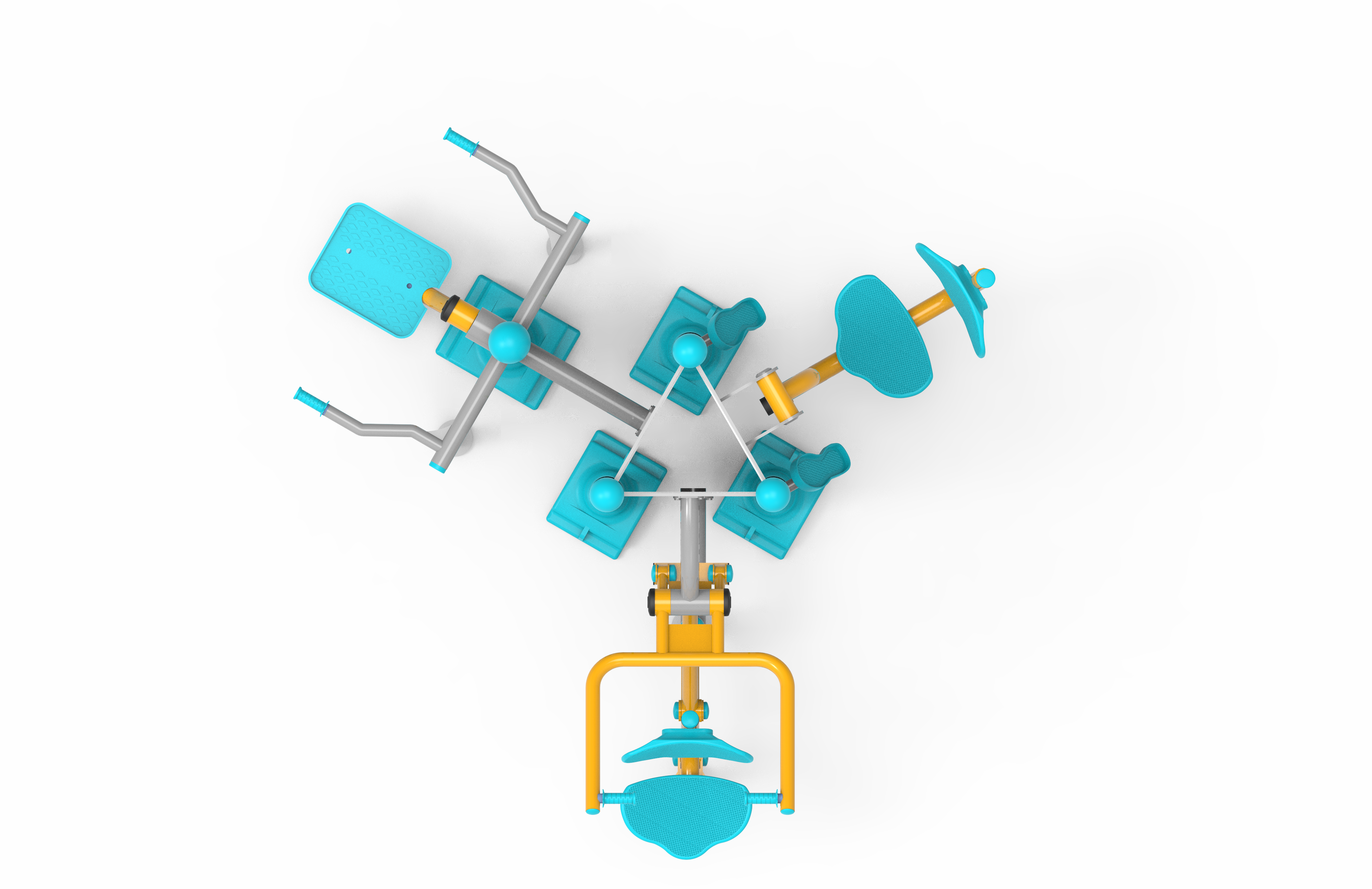 Yan Salinim Vucut Gelistirme ve Bacak Calistirma Aleti PF-304 | Dış Mekan Spor Aletleri | Erse Kent Mobilyaları